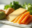 Aliments riches en vitamine K2 comme fromages et légumes verts