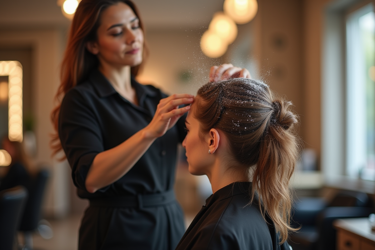 poudre cheveux